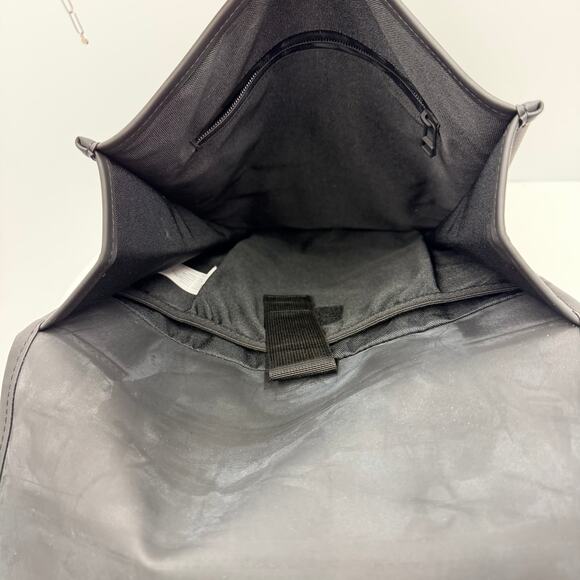 Rains Ripple Classic Black Water Resistant Large Backpack Durable Polyester Bag - Picture 10 of 12